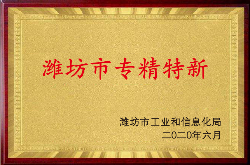 濰坊市專(zhuān)精特新企業(yè)